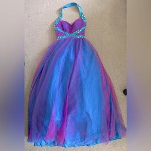 New LAFEE JASMINE tulle & sequin prom dress, Sz 2.
